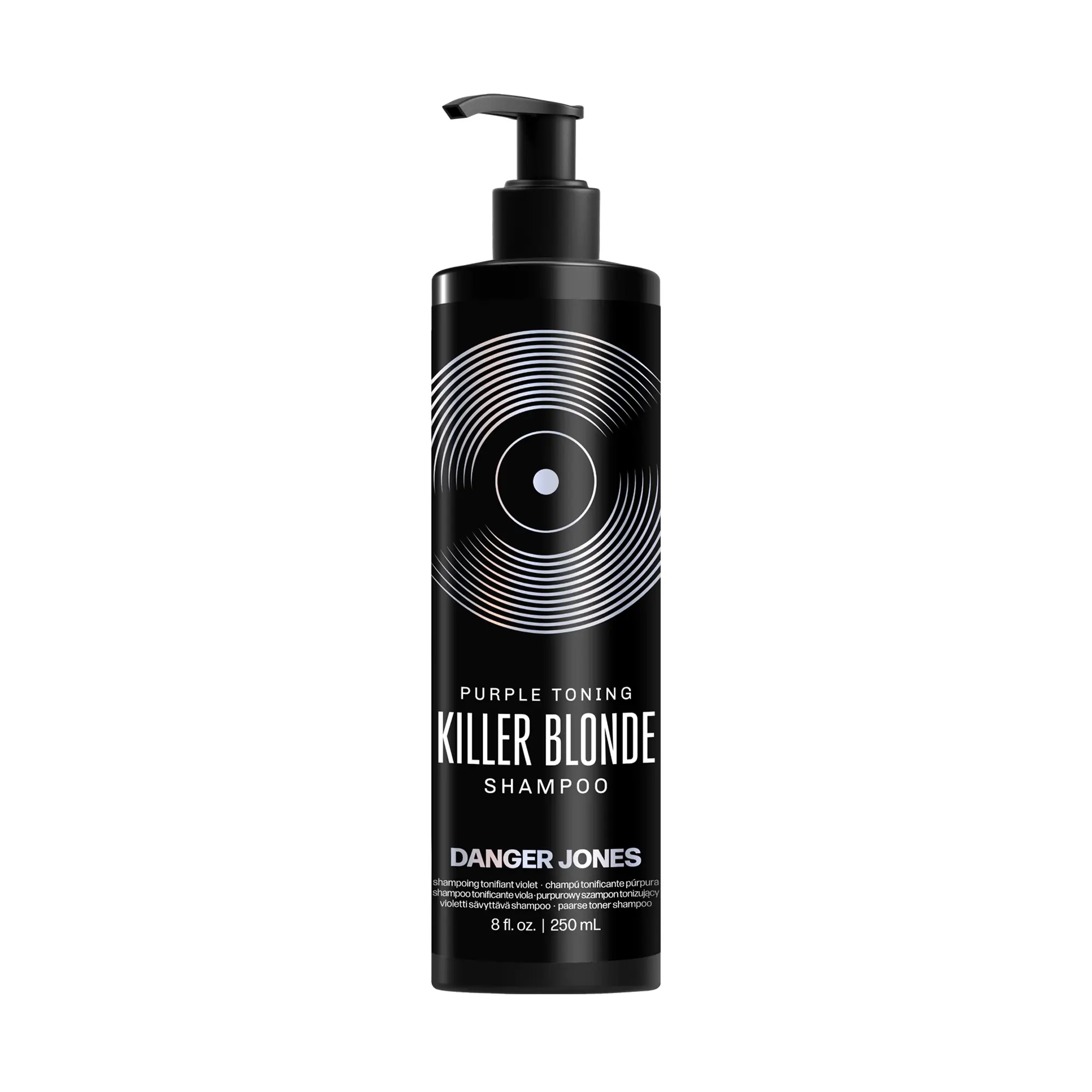 Danger Jones Killer Blonde - Instant No-Yellow Purple Toning Shampoo for Icy Blondes - Haircare, 8 oz