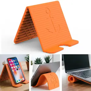 Flexible phone holder, foldable tablet stand, portable desktop stand, creative multifunctional stand