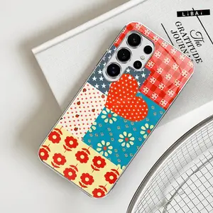 Flower Patch Phone Case For Galaxy S25 Ultra S24 S23 S22 S21 S20 S10 S9 NOTE20 A71 A55 A54 A53 A52 A51 A15 A16 & iphone 17 16 15 14 13 12 pro max plus & Google-888