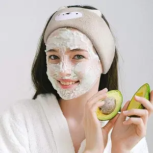 Spa Headband for Washing Face, Cute Design Headband for Make Up, Washing, Party, Soft Headband for Woman Girls, Random 1pc