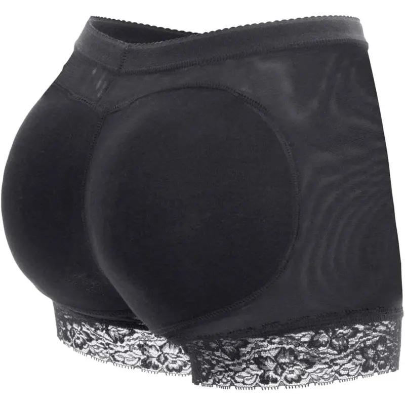 Womens Seamless Butt Lifter Boyshort Padded Po Panties Hip Enhancer Underwear Black Womenswear