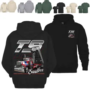 TS Sandbox Dump Truck Hoodie Tshirt, Semi Truck Graphic Sweatshirt, Big Rig Hauling Tee, Trucker Apparel, Truck Driver Gift, Oversize Load Shirt