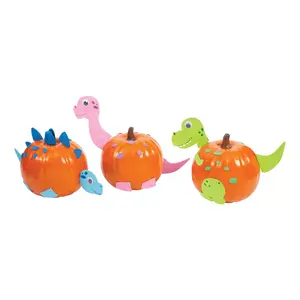 Dinosaur Pumpkin Decorating Craft Kit - Makes 6