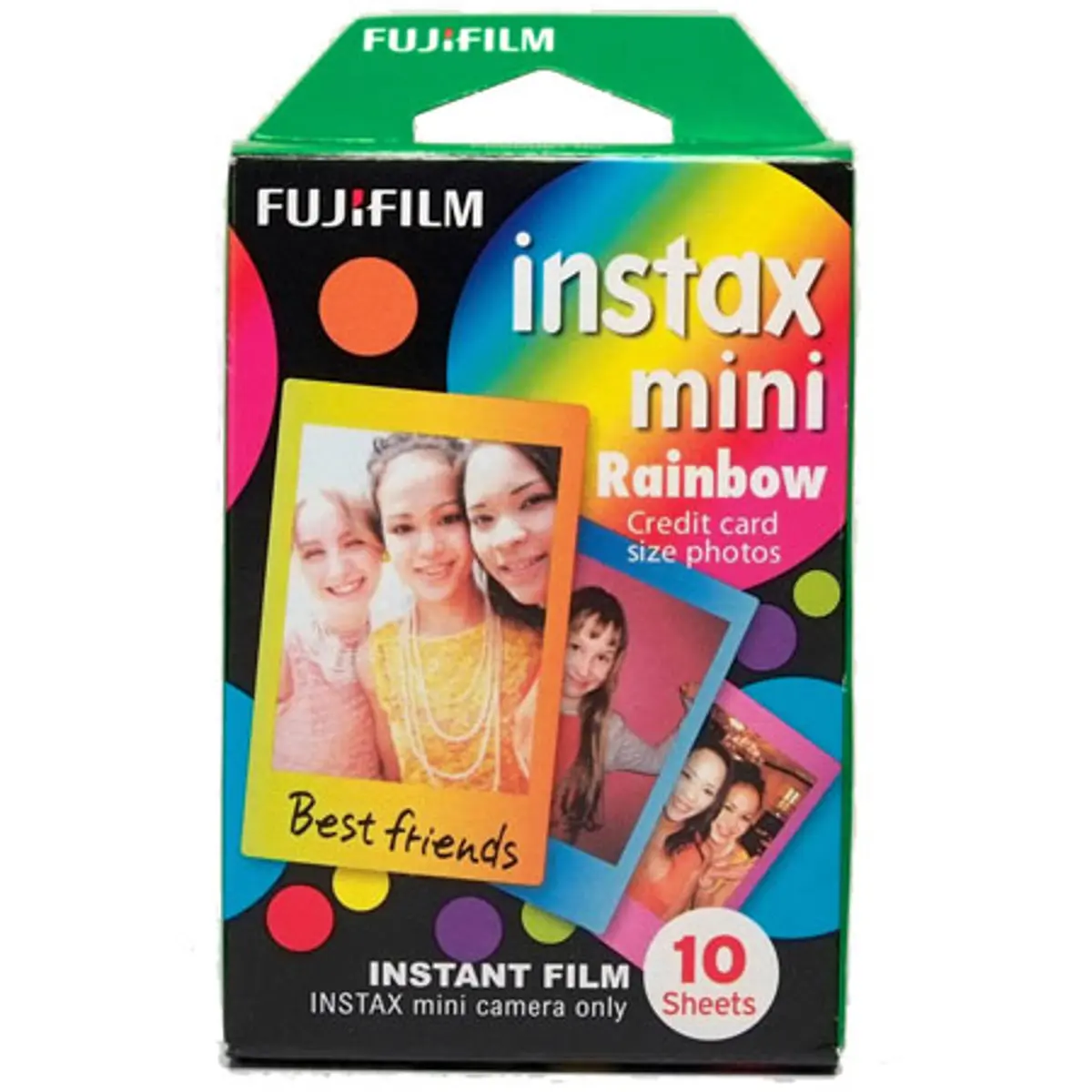 Fujifilm Instax Mini Rainbow Film, 10 Sheets, 5-Pack