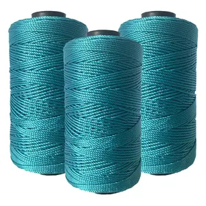 3-Pack PRINOZ Yarn, 100g Each, 3-Ply Shiny Polyester Thread for Crocheting Hats, Bags, Cushions, Shoes - Assorted Colors