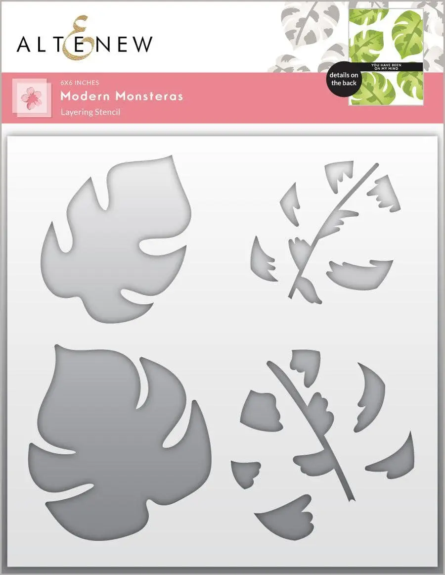 Modern Monsteras Layering Stencil