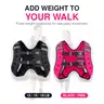 weighted vests women 10/12/15/18LB, Adjustable Rucking Vest for Walking, Running, Strength Training, Fitness, with Reflective Stripe, Workout Vest for Men & Women,Black/Pink