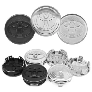 4Pcs 57mm 62mm For Toyota Corolla C-hr Rav4 86 Avensis T25 Auris Land Cruiser Yaris Hilux Prius Camry Badge Car Wheel Hub Center Cap Emblem Rim Cover Logo Accessories