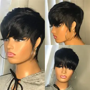 New European and American fashion wig, wig ladies multi-colored short hair full head set, fashionable natural wig head set, suitable for daily party banquet festival dress up black friday hot woman synthetic wig