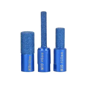3PCS Diamond Finger Bit Set M10, 6mm 10mm 15mm Stone Grinding Bits for Tile, Marble, Granite, Ceramic – Fast Milling & Edge Trimming Tool, Fast Grinding Stone Router Bits3