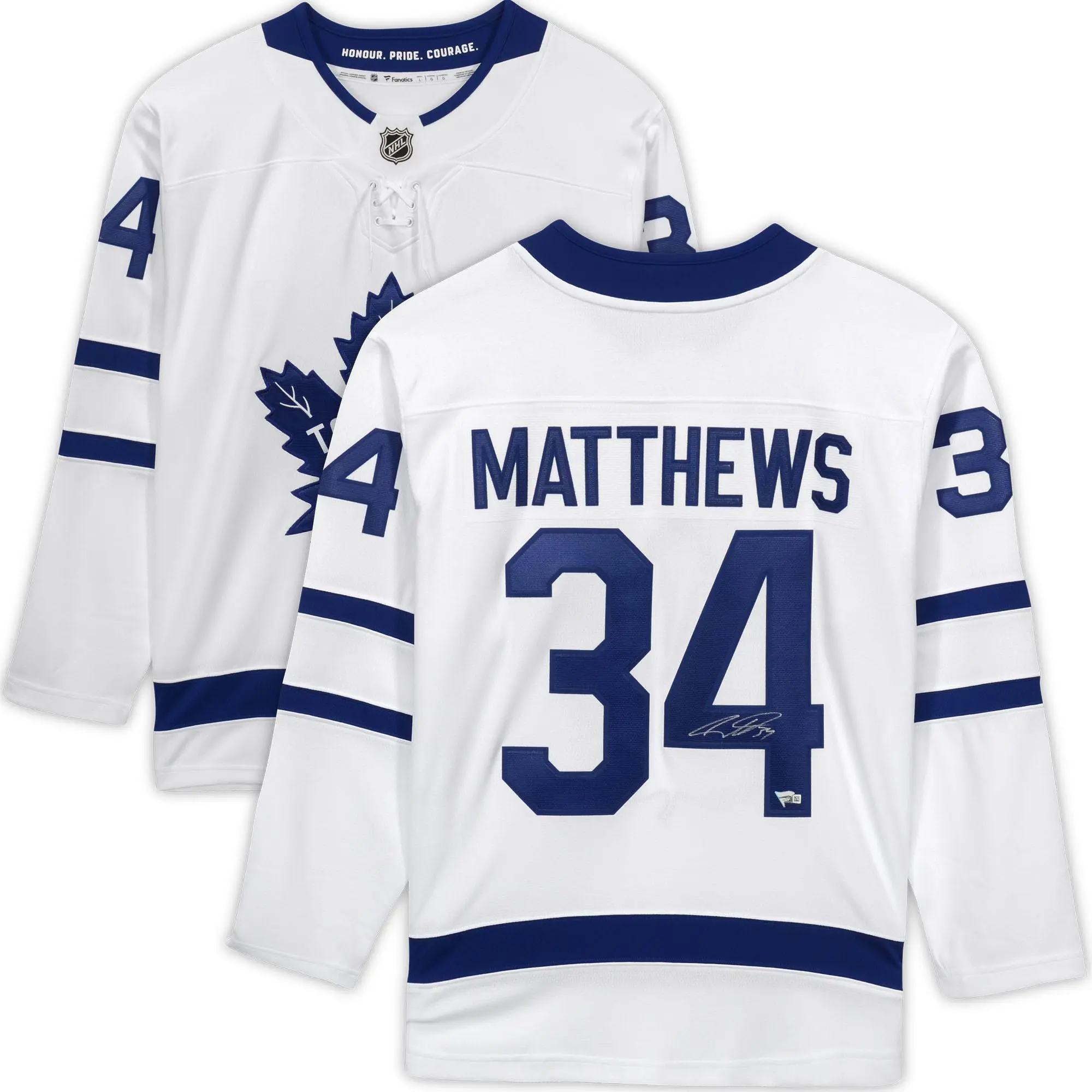 Auston Matthews Toronto Maple Leafs Autographed White Fanatics Breakaway Jersey - Fanatics Authentic Certified
