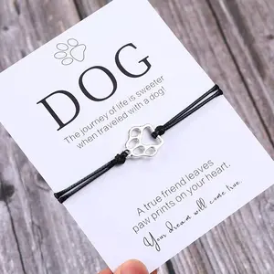 Dog Paw Friendship Charm Bracelet/Anklet