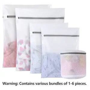 5 Available Sizes of Mesh Laundry Bags. Suitable for Delicate Clothing, Washing Machine Laundry Bags. Suitable for Underwear, Bras, Socks, Lingerie, Children's Clothing, and Travel Storage Bags, Laundry Bags, Laundry Organizer, Laundry Products