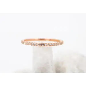 Rose Gold Eternity Band Ring