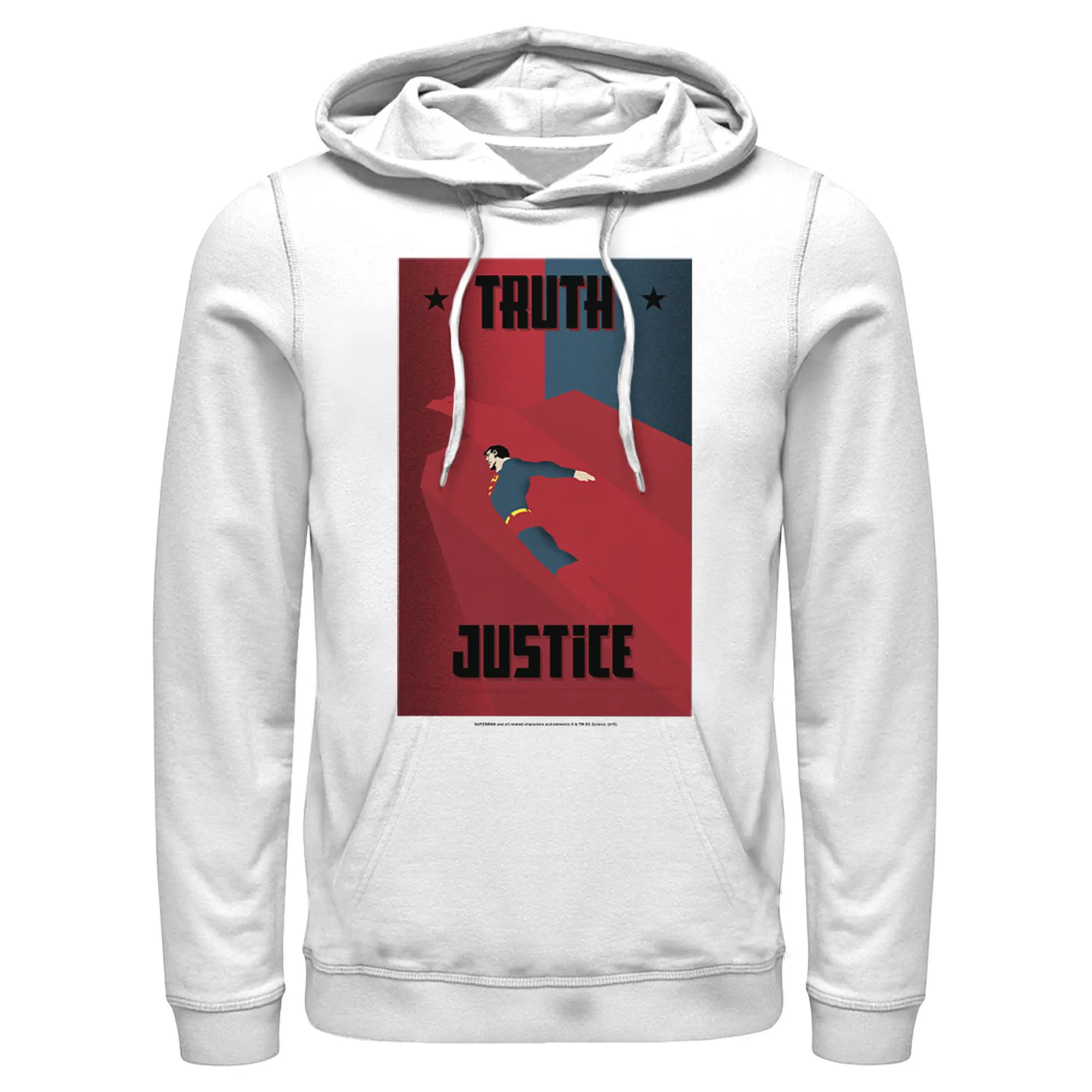 Men's Superman Truth & Justice Eagle Pull Over Hoodie