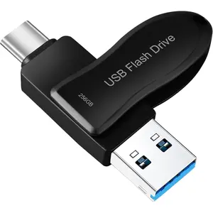 USB C Flash Drive 256GB for Phone Photo Stick Thumb Drive Android Memory Stick Photo Storage  Compatible Phone Pad Pro Android USB C and  Black-HL 256GB