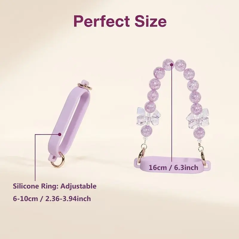 Cute Girl Beaded Design Cup Handle Strap for Stanley Tumblers Pink Glitter Pearl Wrist Lanyard for Cute Girl Beaded Design Cup Handle Strap for Stanley Tumblers Pink Glitter Pearl Wrist Lanyard for