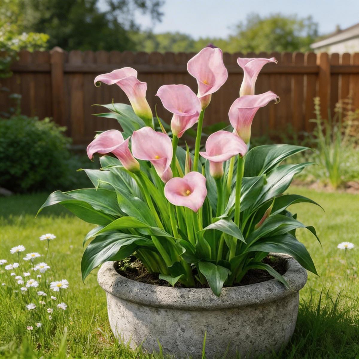 Elegant Calla Lily Bulbs for Garden & Indoor Planting – Premium Rhizomes with Large Blooms for Wedding Decor & Home – Easy to Grow Perennial Flowers for Pots, Borders, and Patio