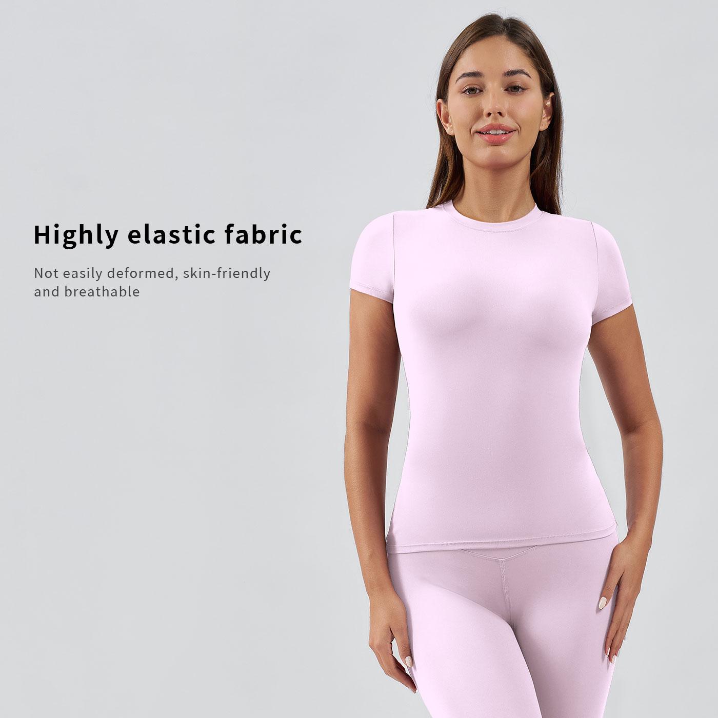 Tenwolf Women's Quick-Dry Slim-Fit Short-Sleeve Sports Top - Athletic Fashion, Fitness Sport Top, Activewear Clothes for Gym, Yoga, Women's Everyday Wear, Women's Clothes