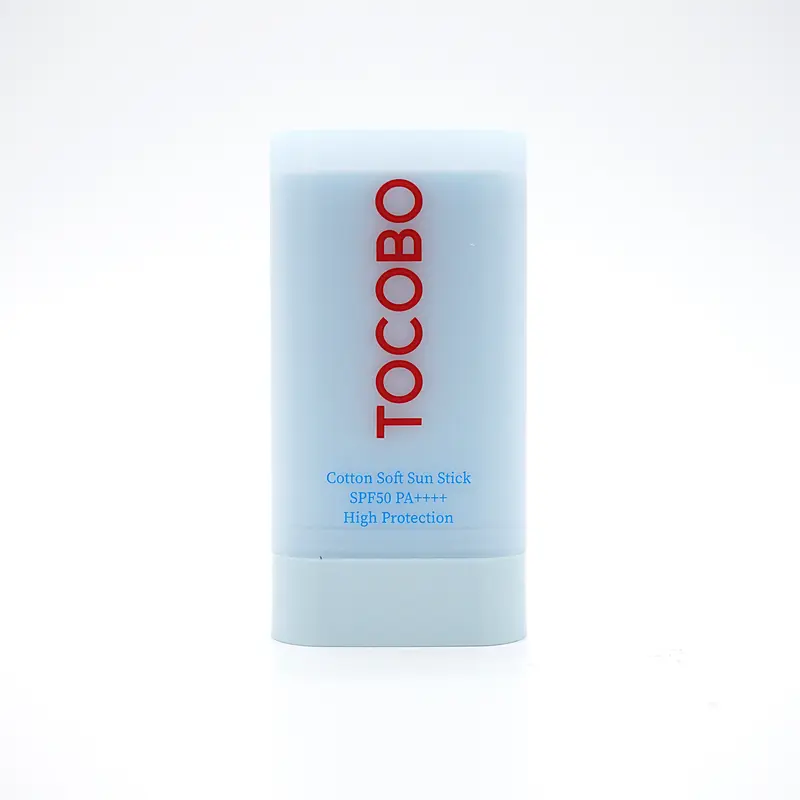 TOCOBO Cotton Soft Solid Sunscreen Stick - 19g Lightweight Sunscreen, Facial Matte SPF50 PA++++, Gentle Daily Care for Sensitive Skin Adults, Sun Protection & UV Defense