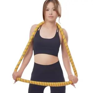 [5th Generation True Silent] SMOOKY Newly Upgraded Soft Spring, Weighted Polyester, Clothes - Friendly, Fully - Wrapped Hula Hoop