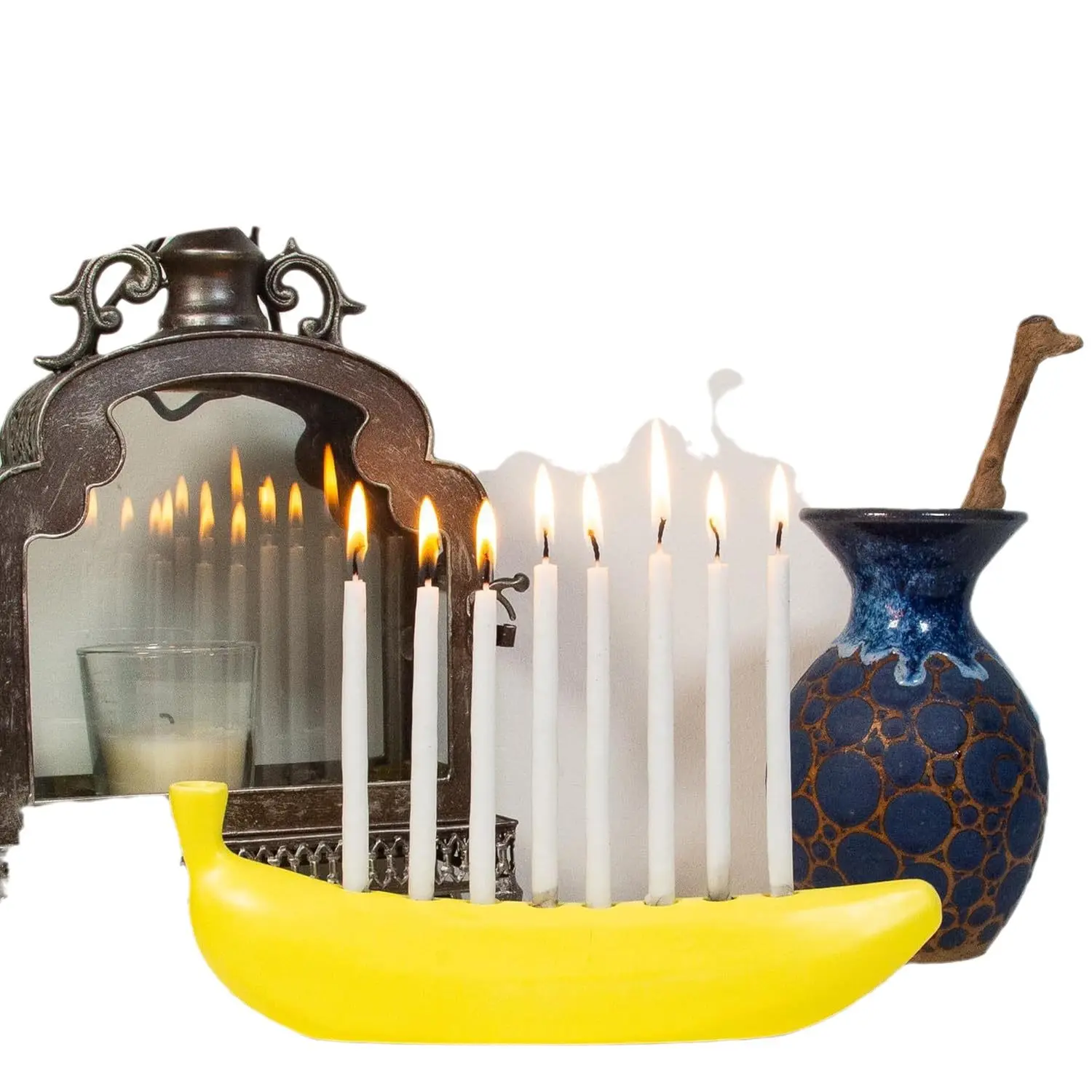 Portable and personalized DIY Banana Candle Holder