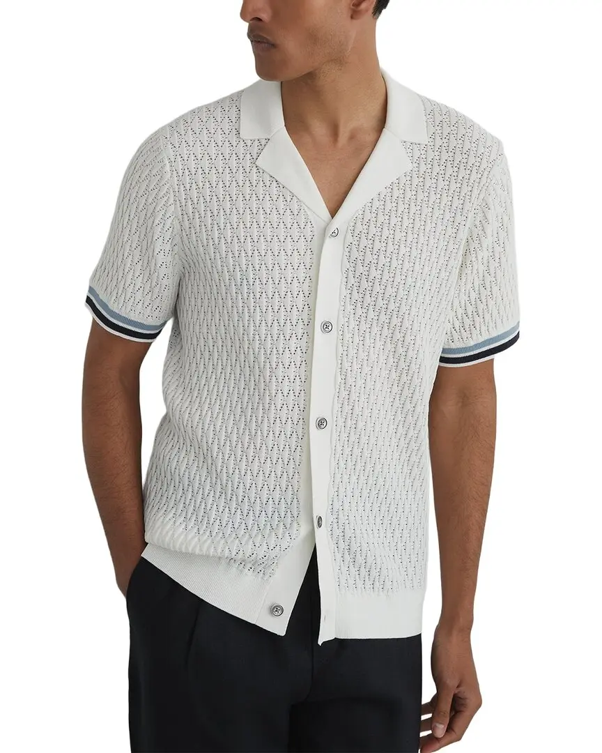 Reiss Bilsby Knitted Tape Shirt