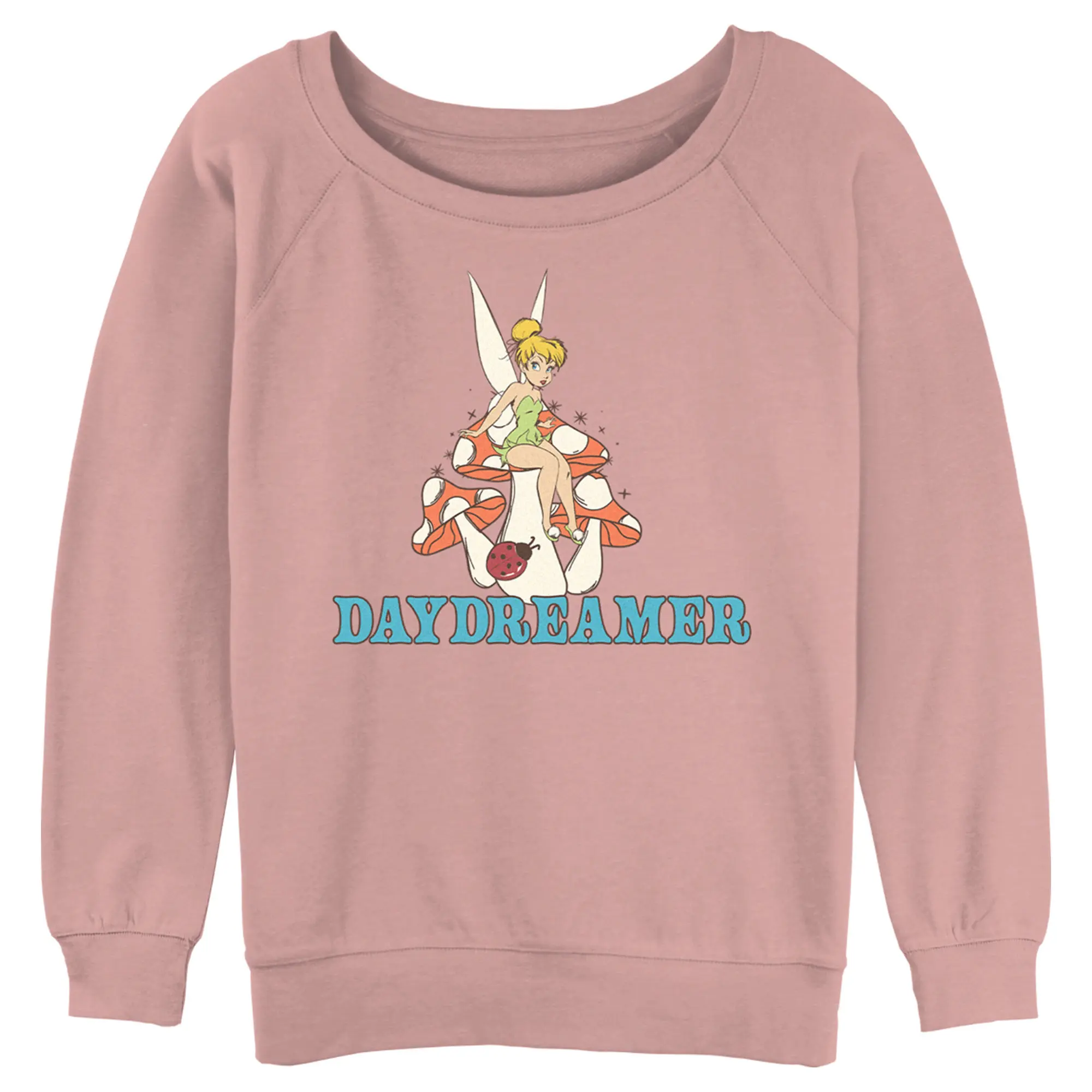 Juniors Womens Peter Pan Tinker Bell Daydreamer Mushroom Sweatshirt