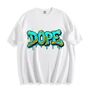 Streetwear Style Unisex T-Shirt Dope Graffiti Design Summer Casual Wear Perfect Gift For Trendy Friends
