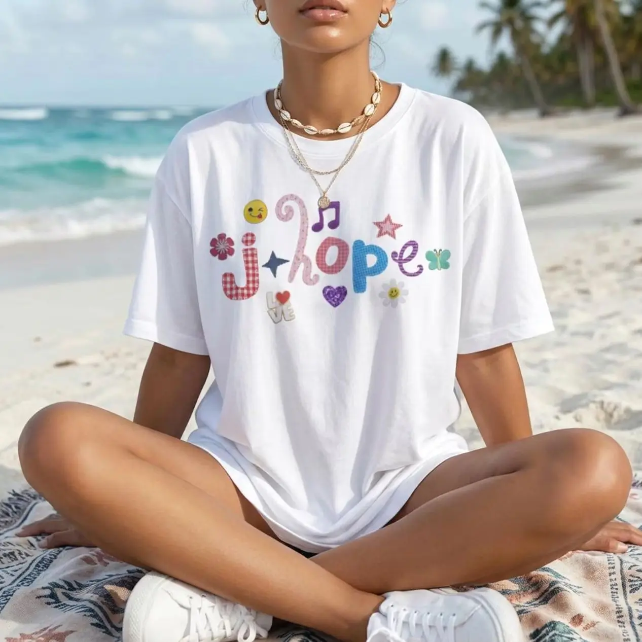 Retro Music Inspired Patchwork Graphic T Shirt, Vintage Concert Style Unisex Tee K3T