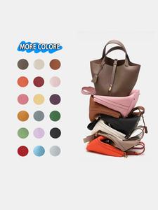 women's cowhide bag, ladies purse, fashionable solid color handbag, casual versatile shoulder bag for daily used, trendy all-match commuter bag, leather handbags, textured handbag, shopper handbag, everyday bags
