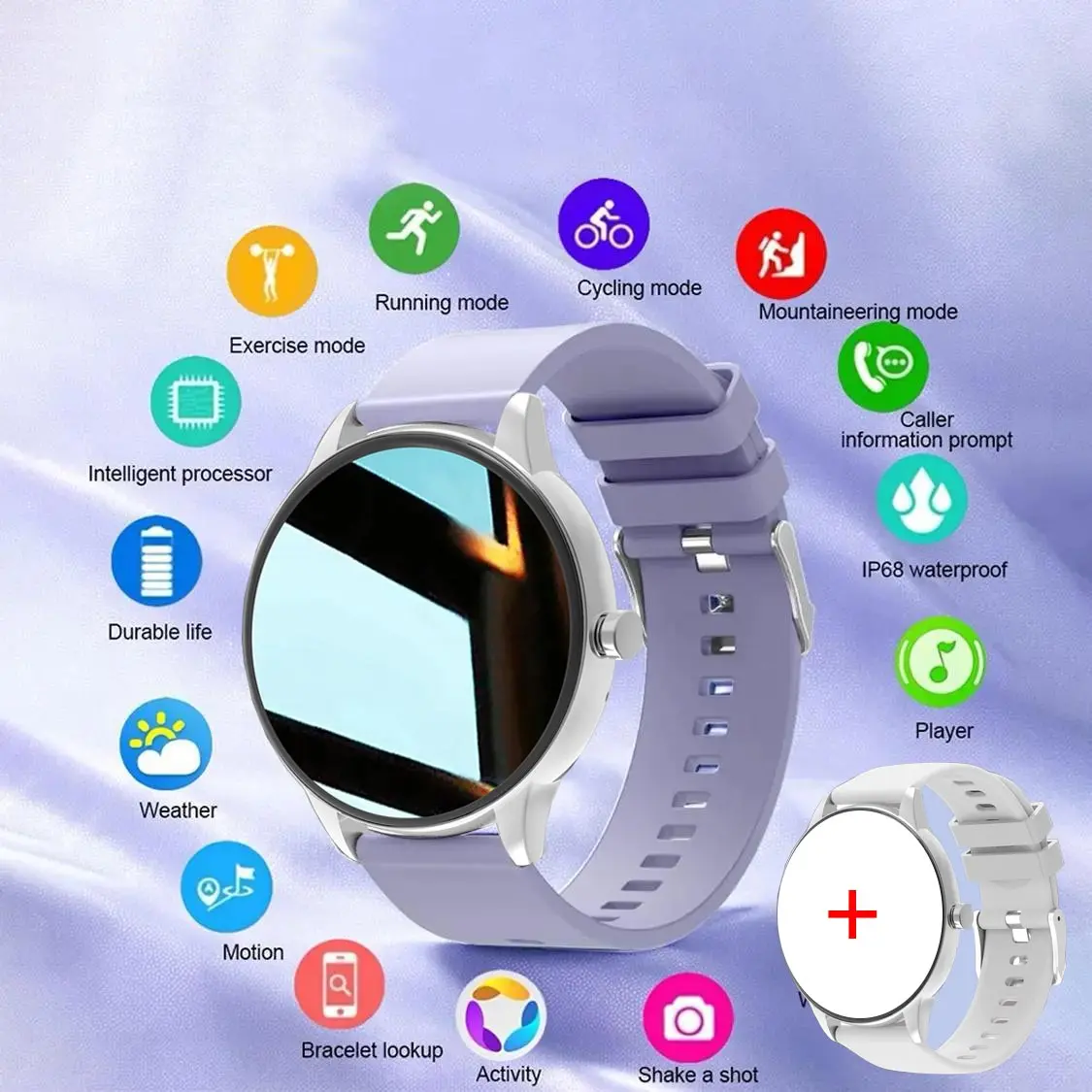 Multifunctional Smart Watch, Trendy Multifunctional Watch, Fashion Digital Watch with Heart Rate Monitoring and Sleep Tracking, Sports Watch for Women & Men, Wearable, Durable Gadget Watch, Multifunctional Smartwatch