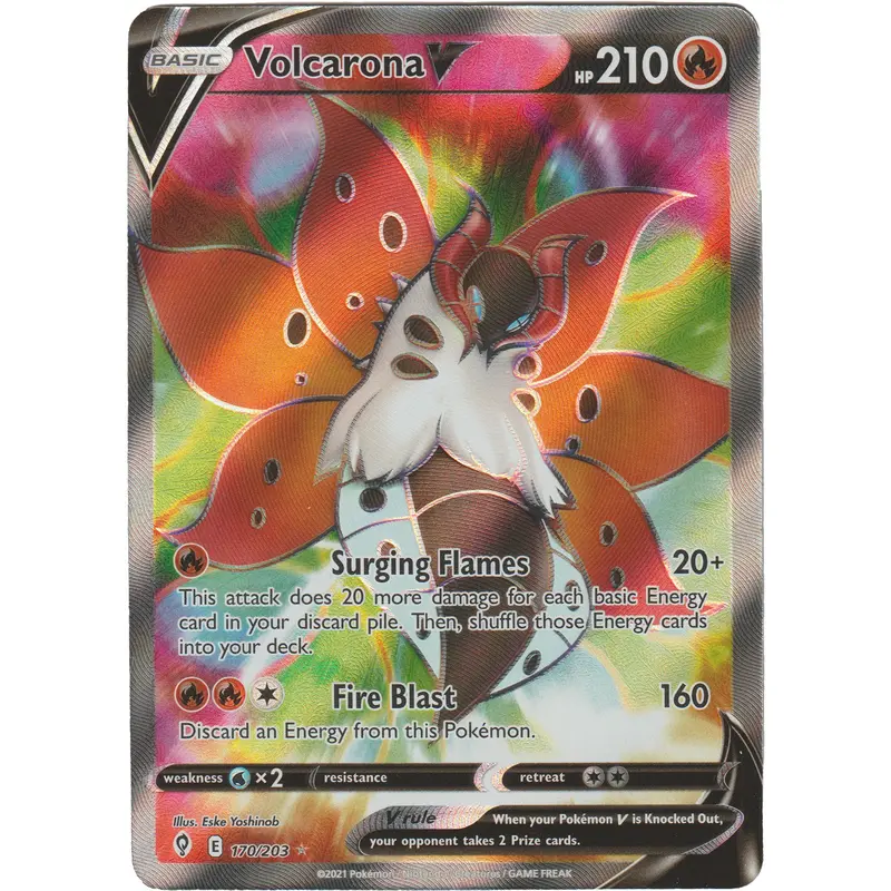volcarona pokemon card Volcarona Break Steam Siege 15/114, EX Pokemon Card
