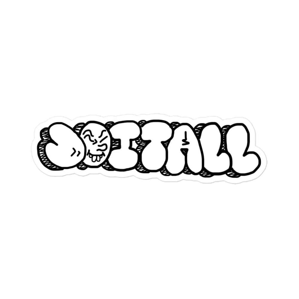 Do It All Graffiti Slap Sticker