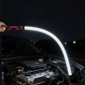 28 Inch Flexible LED Work Light Stick, freely bendable with 7-hour long battery life and high lumens brightness. Perfect for off-road use, garage mechanical repair, engine bay checking, outdoor pastime and garden decoration lighting work.