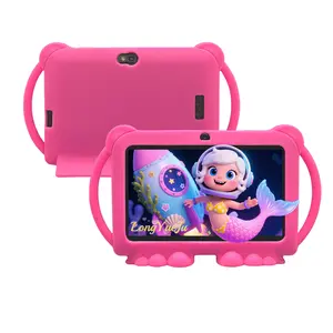 7-inch puzzle Android learning machine, educational and entertainment all-in-one machine, suitable for various scenarios, installed with IWAWA educational software, Black Friday and Christmas bestsellers, no adapter, blue/pink