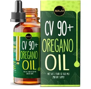 Oregano Oil Drops - Potent 90%+ Carvacrol (2 fl Oz) Wild Mediterranean Essential Oil of Oregano Liquid, Aceite de Oregano, Immune and Seasonal Support