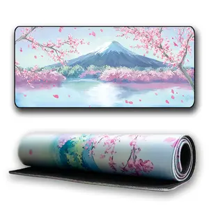 "Fuji Bloom" Cherry Blossom Desk Mat - Limited Edition
