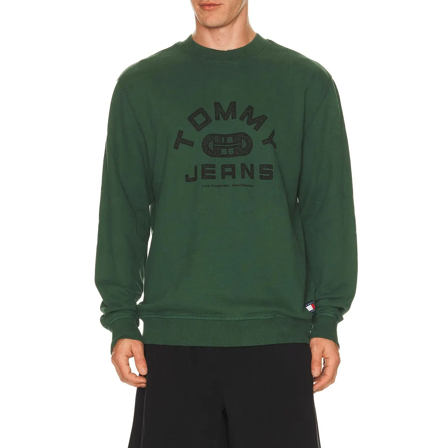 Tommy Jeans Entry Gym Crew Sweatshirt in Shadow Pine Unisex