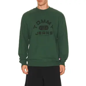 Tommy Jeans Entry Gym Crew Sweatshirt in Shadow Pine