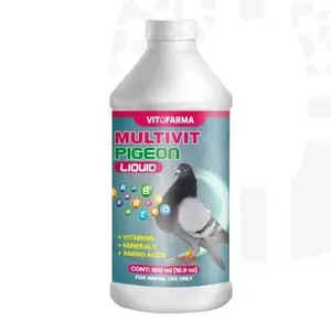MULTIVIT Pigeon para palomas 500ml Vitamins Minerals Aminoacids for Racing Pigeons Show Pigeons Rollers for Birds