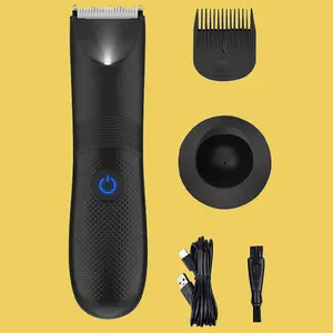Manscape Groin & Body Hair Trimmer for Men, Electric Pubic Trimmer Shaver, USB Rechargeable Trimmer, Manscape Kit with Ceramic Blade Head, Waterproof Wet/Dry Shaver
