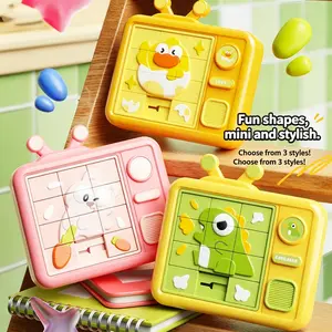Sliding Puzzle Board Game, Tabletop Game for Kids, Focus Training Interactive Toy, Suitable for Boys and Girls Aged 3+, Perfect Gift for Holidays
