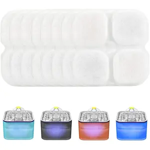 Water Fountain Filter Replacement, 6/8/6+6/12+12 Pack for   Fountain, 3L/101oz Pet Water Dispenser Filters (8 Pack)