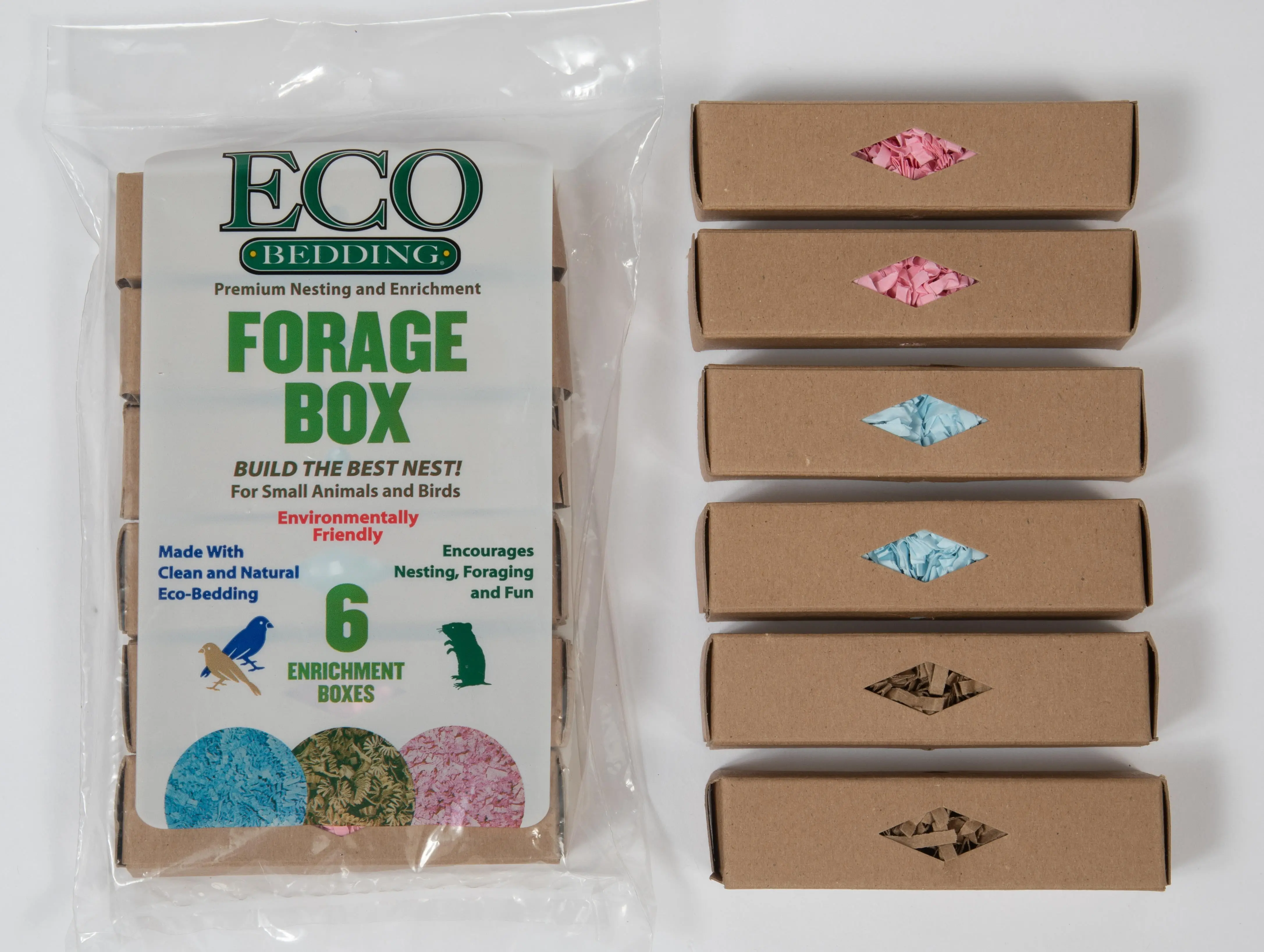 Eco-Forage Nesting Boxes – Case of 48 (6-Piece Sets, 1"x1"x4")
