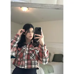 Plaid Crop Top Sweater