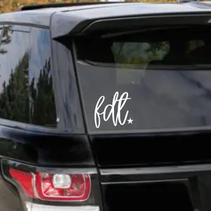 FDT Vinyl Car Decal, Anti Trump Bumper Sticker H