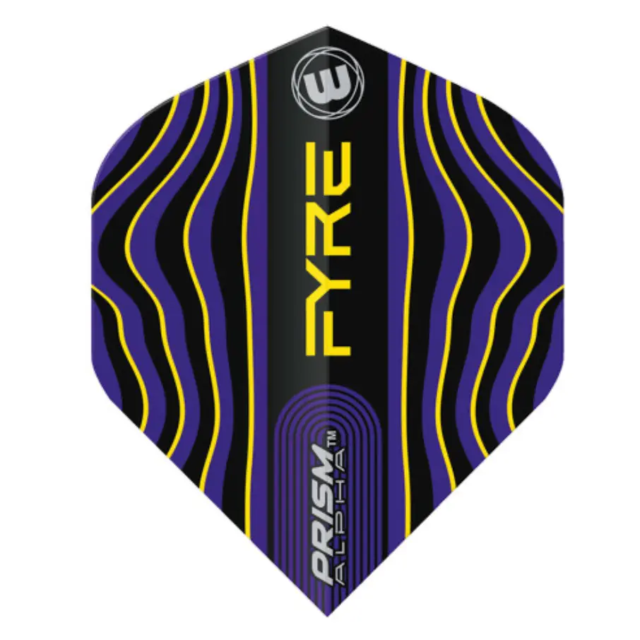 Winmau Prism Alpha Series Dart Flights - 3-Piece Translucent Darts Accessory Set with Airflow Design for Adult Leisure & Outdoor Sports, Three Pieces
