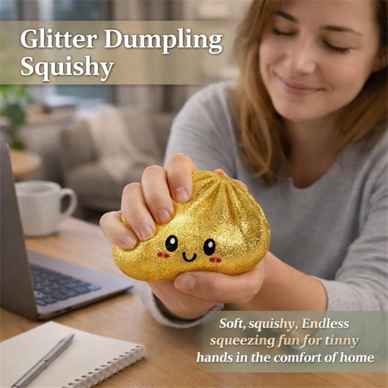 Cute Dumpling Squeeze Toy Box - Creative Sensory Game & Stress Reliever, Soft Dough Fidget Ball for Office, School, or Casual Play