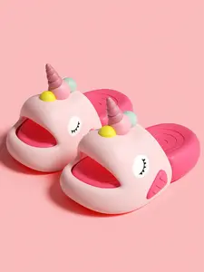 Cartoon Slippers Fashion Boys Eva Slipper Soft Sole Shark Lightweight Comfort Anti-Slip Indoor Home Bathroom Summer Outdoor Cool Sandals